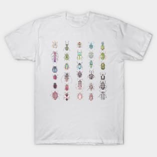 Beetles in a rainbow of colors T-Shirt